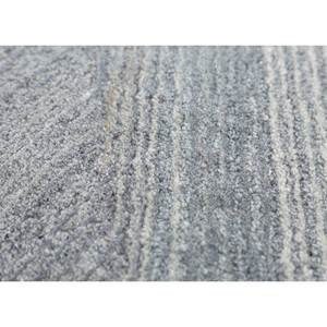 Tapis rectangulaires classiques bleus en laine et viscose tuftés à la main TNQ-1441 pour la maison, la voiture, le salon abstrait et le couloir - Product Image 3