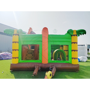 Castillo Inflable Comercial con Forma de Dinosaurio, Castillo Hinchable para Niños, Castillo Inflable de PVC para Exteriores con Tobogán - Product Image 3