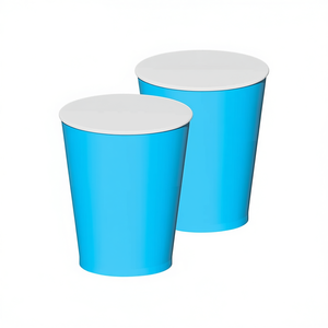 Gobelets jetables Party Love Vaso Blue, design minimaliste, plastique PP, 270 cc, 12 pièces par sac - Product Image 2