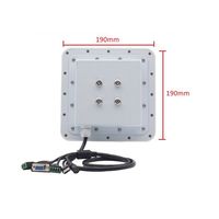 Lámpara de lector RFID UHF de largo alcance 1-6m RS232 Wiegand 26/34 Software de demostración C # Sistema de Windows para estacionamiento de automóviles