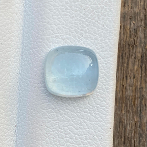 Cabujones con forma de Cojín cuadrado de Aguamarina de Color superior Natural, piedra preciosa suelta de buen brillo para hacer joyas de 2,33 quilates - Product Image 1