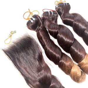 Extensiones de cabello humano vietnamita de buena calidad Bumerse Curly Ombre Color con precio al por mayor paquete 2025 - Product Image 6