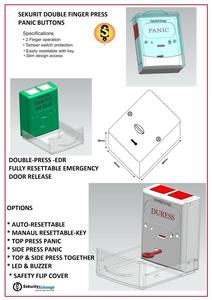 Venta al por mayor Sek DA 200, botón de pánico de doble cubierta abatible, sistema de alarma de Control de puerta de casa de alta venta, Compatibilidad de varios dispositivos - Product Image 2