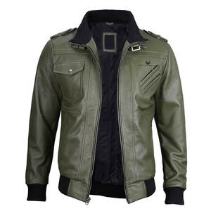 Chaqueta de Cuero de Diseño Personalizado para Hombre, Estilo Moderno, Chaqueta de Cuero Profesional de Alta Calidad para Hombre al por Mayor - Product Image 3