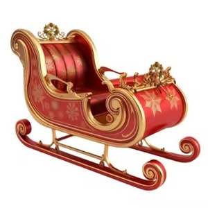 Trineo de Navidad de Metal de inspiración Vintage, decoración de mesa perfecta para la decoración tradicional del hogar de vacaciones - Product Image 1