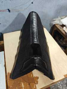 แผ่นสักหลาดขนแกะสีดำหนา1 "นิ้วหนังจระเข้แท้ทรงสี่เหลี่ยมสำหรับขี่ม้าขี่ม้าตามสั่ง - Product Image 4