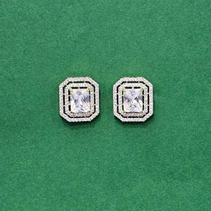 ต่างหูแฟชั่นห้อยจากอินเดียเครื่องประดับเทียมพร้อมเคลือบ2โทน - Product Image 6