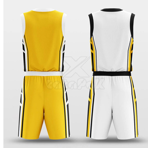 Professional Basketball Reversible Uniform Sports Wear for Men Featuring Stylish Design and Comfortable Fit Training Polyester - Product Image 4