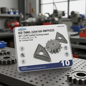 Plaquettes de tournage indexables ISO TNMG 220416E-RMT9325 D.5,16mm MT-CVD revêtues, lot de 10 pour outils de tournage - Product Image 3