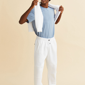 กางเกงคาร์โก้สำหรับผู้ชายกางเกงคาร์โก้กางเกงผ้า100% ผ้าฝ้ายสีเทาดีไซน์ตามสั่ง - Product Image 4