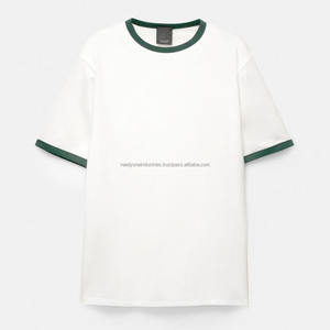 Camiseta pesada informal para hombre, camiseta de verano de manga corta con cuello redondo, ajuste holgado y camiseta de diseño en blanco de algodón 100% - Product Image 6