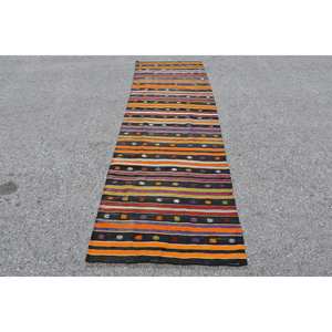 Nueva Alfombra de lana Kilim negra de 9x12, tejido plano de estilo turco Tabriz con técnica Jacquard, patrón de retazos de 2,8x9,1 pies, respaldo de látex - Product Image 1