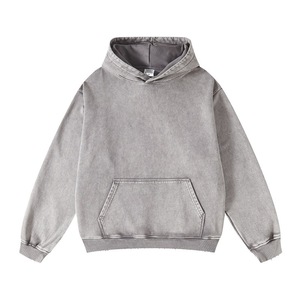 Venta al por mayor ácido piedra lavado holgado sudaderas con capucha logotipo personalizado Vintage lavado Oversize diseñador de lujo Sudadera con capucha DDP envío - Product Image 5