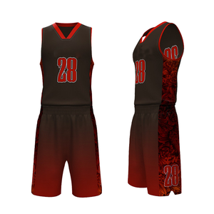 Vêtements de sport de basketball de qualité supérieure, prix direct usine, nouveau design, logo imprimé, grande taille, respirant, séchage rapide, 100% polyester - Product Image 5