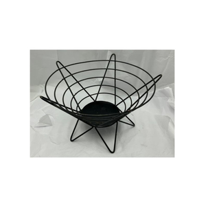 Nouveau panier de rangement de fruits au design attrayant panier de fruits de forme personnalisée panier de fruits de couleur noire en fil métallique de première qualité - Product Image 1