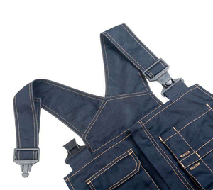 Fabricant personnalisé de jeans en denim baggy de coupe relax pour hommes pantalons de menuisier pour le lavage des travailleurs salopette de travail cargo vêtements de travail - Product Image 3