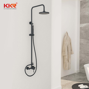 KKR hotel uso bagno lavabo rubinetto acqua in ottone cromato nichel bagno bagno rubinetto vasca da bagno soffione doccia - Product Image 6
