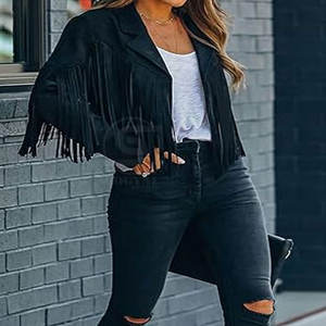 Chaquetas de Moda para Mujer Hechas en Fábrica a Precio Económico, Chaquetas Occidentales para Damas con Logotipo Personalizado Impreso al por Mayor - Product Image 5