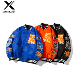 OEM Custom <b>Men's</b> Luxury Canvas Baseball Varsity <b>Jacket</b> New Trend <b>Long</b> Sleeve Breathable Windproof Eco-Friendly Embroidery Winter - Product Image 6