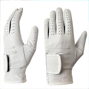 Gants de golf de sport pour adultes de conception personnalisée de qualité supérieure en cuir véritable respirant et imperméable en peau de mouton antidérapant et confortable - Product Image 2