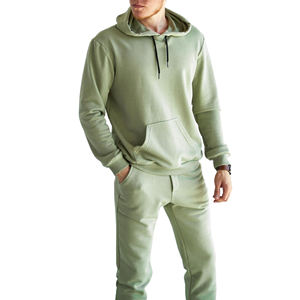 Vêtements d'extérieur pour hommes Baggy Tracksuits 100% Cotton Outdoor Clothing Fashion Streetwear Oversized Casual Knitted Hoodies Slim Fit - Product Image 2