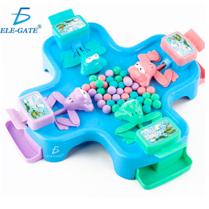 Jeu de société éducatif en plastique avec logo personnalisé - Nourrissez les grenouilles avec des perles pour jouer - Product Image 4