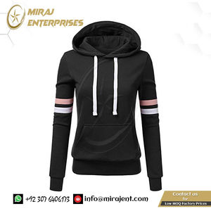 Jersey de manga larga a rayas para mujer, sudaderas con capucha de lavado ácido 3D con bolsillos, sudaderas con capucha a granel para mujer - Product Image 2