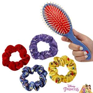 Brosse à cheveux pour enfants personnalisable OEM/ODM, motif Princesse Blanche-Neige, prix direct usine pour ensemble de 4 chouchous, accessoire mignon pour - Product Image 1