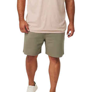 Short de sport 100% polyester pour hommes séchage rapide taille élastique vêtements de sport athlétiques décontracté motif solide entraînement personnalisé teint en plaine - Product Image 5