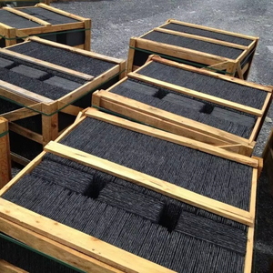 Tuiles de toit en <span class=keywords><strong>ardoise</strong></span> noire naturelle traditionnelles faites à la main, taille personnalisée, ondulées, pour maison, villa, imperméables, ignifuges, résistantes à la chaleur - Product Image 6