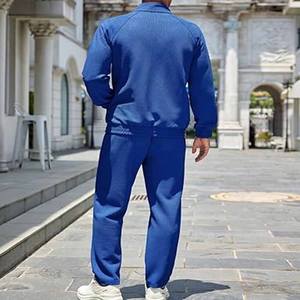 Survêtement de sport pour hommes Survêtement à rayures en polyester Survêtement pour hommes Joggers d'hiver à fermeture éclair complète téléchargés par Dress Sports - Product Image 4