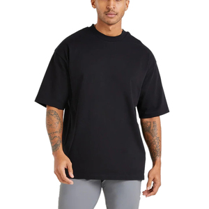 เสื้อยืดแฟชั่นสำหรับผู้ชายเสื้อยืดคอกลมแขนสั้นสำหรับผู้ชายทรงตรงเข้ารูปทรงปล่อยไหล่เสื้อยืดผ้าฝ้าย100% พิมพ์ลาย - Product Image 5