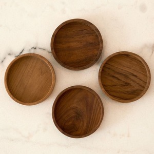 Ensemble de sous-verres en bois de qualité supérieure pour boissons chaudes et froides tasses tasses verres bureau table à manger décor design unique - Product Image 4