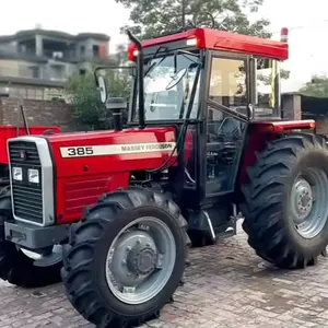 Oldukça kullanılmış tarım Massey Ferguson 385 traktör satın 2WD/4WD 85Hp ikinci el kullanılan çiftlik traktörü MF 390