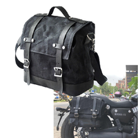 Tas Samping Motor Retro, Tas Sadel Sepeda Motor, Kotak Brigade, Tas Pelana Lokomotif, Kanvas Anti Air, Ukuran Besar, Cetak Laser, Grup JNA