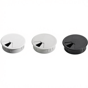 Accessoire de gestion des câbles, Presse-étoupe en plastique gris, diamètre 80 mm, HETTICH - Product Image 3