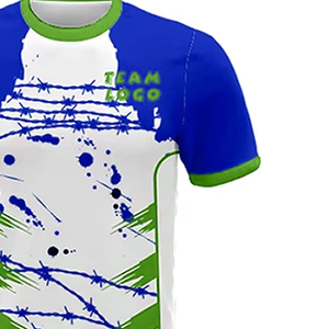 Ropa de fútbol uniforme ropa deportiva entrenamiento temporada de verano manga corta sublimación completa 100% poliéster Francia camisetas de fútbol - Product Image 5