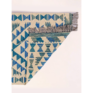 Alfombra Kilim de Maimana, Afganistán, 147 x 51 cm, Juego de Alfombras Tradicionales Afganas - Product Image 2