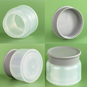 Custom 80g PP Double Layer cream Jars Makeup Remover Cream Jars Wholesale Skin <b>Care</b> Product Packaging Materials Manufacturer - Product Image 6