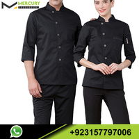 Vêtements de travail de qualité garantie OEM, prix correct, ensemble uniforme de Chef, ensemble unisexe