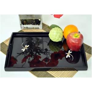 ถาดเสิร์ฟแล็คเกอร์ทรงสี่เหลี่ยมผืนผ้าทำมือแบบทันสมัยสำหรับตกแต่งวันฮาโลวีนเพื่อใช้ตกแต่งวันหยุด - Product Image 3