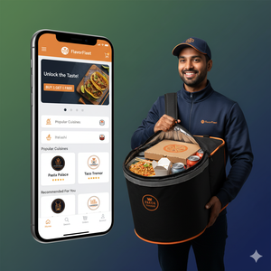 Développement d'applications de livraison alimentaire et domestique à la demande | Plateforme multi-services iOS/Android personnalisée avec suivi et paiement en temps réel - Product Image 1