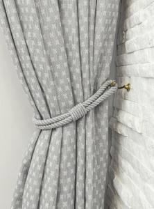 Juego de 2 Amarres para Cortinas de Cuerda de Algodón Gris: Decoración Minimalista Boho para Ventanas - Product Image 4