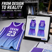 Unisex Anpassbares Wendebares Basketball-Trikot Schnelltrocknend Atmungsaktives Polyester-Mesh Sportbekleidung für Erwachsene Übergrößen XS-XL Bedruckt