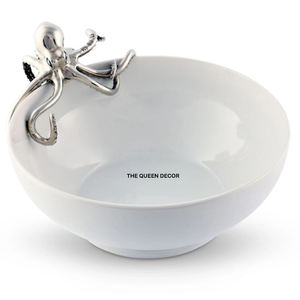 ชุดชามผลไม้ทรงกลม 3 ใบ ทำจากอะลูมิเนียมเคลือบทอง ดีไซน์ทันสมัยและสวยงาม เหมาะสำหรับใส่ผลไม้และของแห้ง - Product Image 2