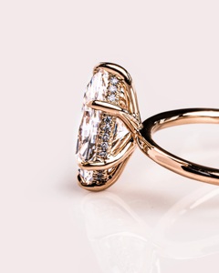 แหวนเพชรประดับ2กะรัตสีทอง14K ออกแบบได้ตามต้องการได้รับการรับรองจาก VS1สำหรับงานแต่งงานแบบพิเศษ - Product Image 3