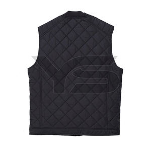 Men's Custom Made Winter <b>Smart</b> Casual Sleeveless Puffer <b>Jacket</b> with Stand Collar Solid Pattern OEM Service - Product Image 2