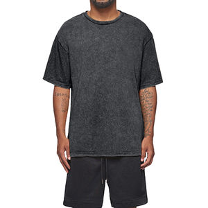 เสื้อยืดคอกลมสำหรับผู้ชายผ้า100% แบบลำลองทรงหลวมใส่ได้ตามต้องการเสื้อยืดคอกลมผ้าซัก2025 - Product Image 1