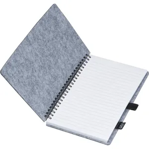 BRENDA Taccuino Promozionale Sostenibile in RPET, Gadget in Feltro Ecologico - Product Image 2