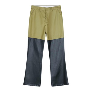 Pantalones de Cuero de Cintura Media con Cremallera y Logotipo Personalizado, de Alta Calidad, con Parches, a la Moda, Resistentes al Viento, Transpirables, Estilo Urbano, Corte Recto - Product Image 5